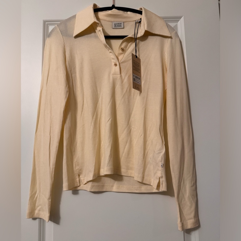 Scotch & Soda knit collared top